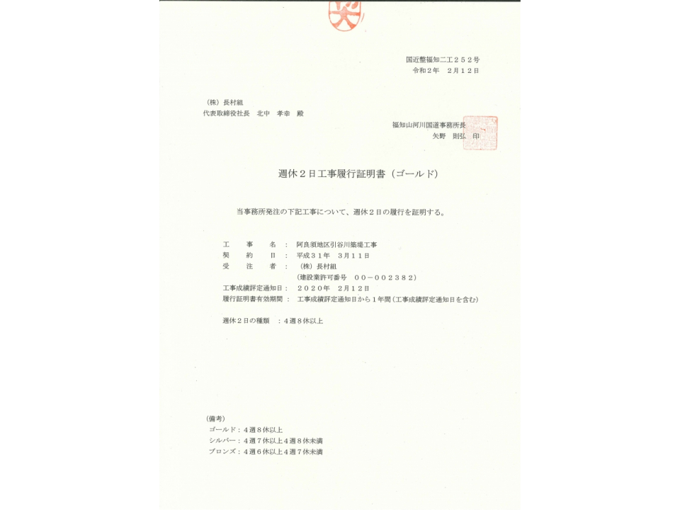 阿良須地区引谷川築堤工事 写真8