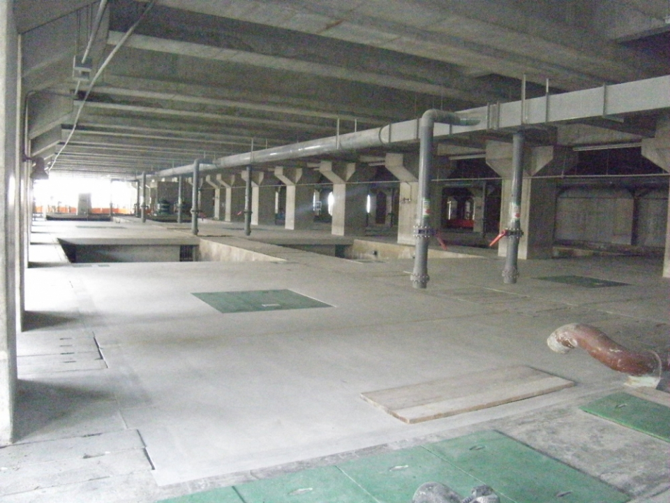 桂川右岸流域下水道 洛西浄化センター建設工事(A系水処理施設土木) 写真1