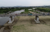 国道24号泉大橋下部耐震補強工事 写真1