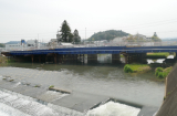 国道9号園部仮橋架設工事 写真1