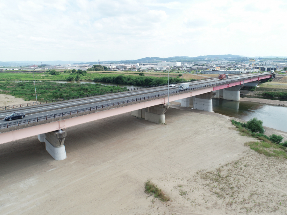 国道1号木津川大橋耐震補強工事 写真1