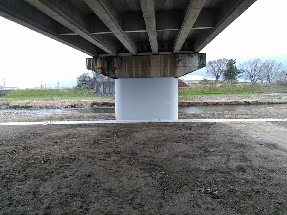 国道161号知内川大橋耐震補強工事 写真2