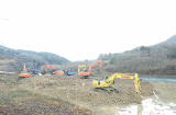 天ヶ瀬ダム堆砂撤去工事 写真3