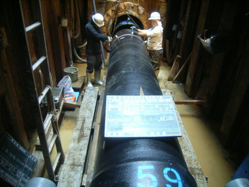 四条幹線配水管布設工事 写真4