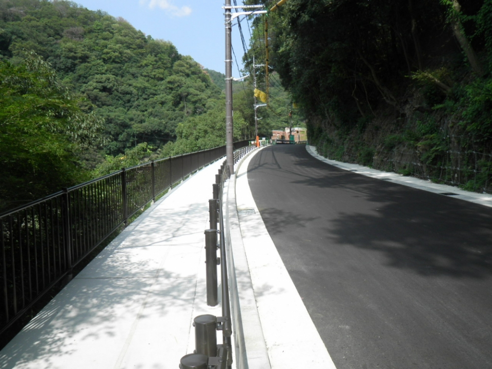 山王仙郷谷線道路拡幅工事　写真5