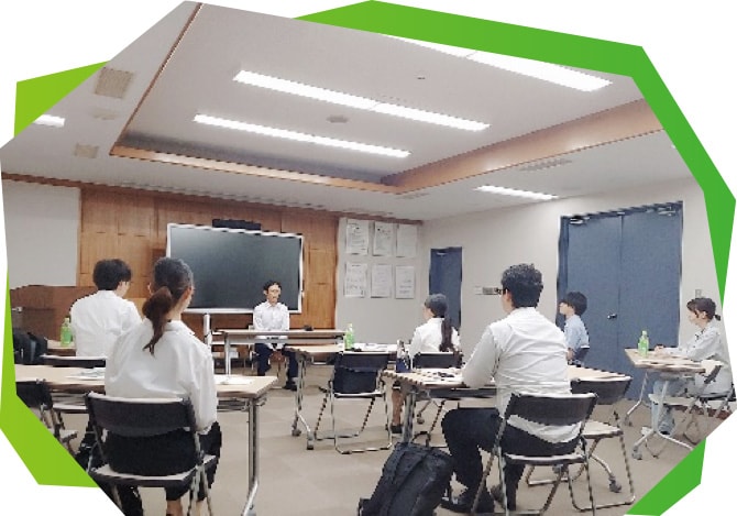 代表を囲んでの質問タイムの様子